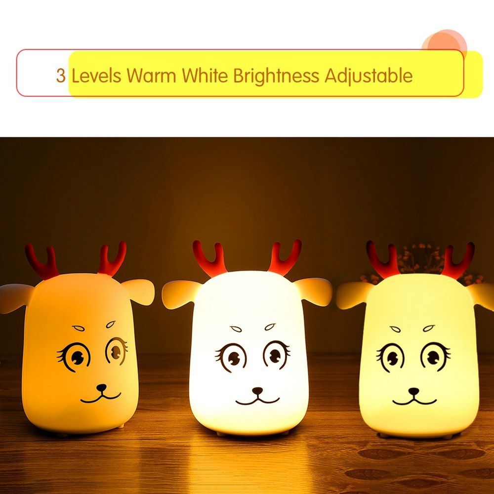 Novel-Cute-LED-Rechargeable-Silicone-Deer-Night-Light-Tap-Control-Bedroom-Home-Decor-Lamp-Kids-Gift-1381211