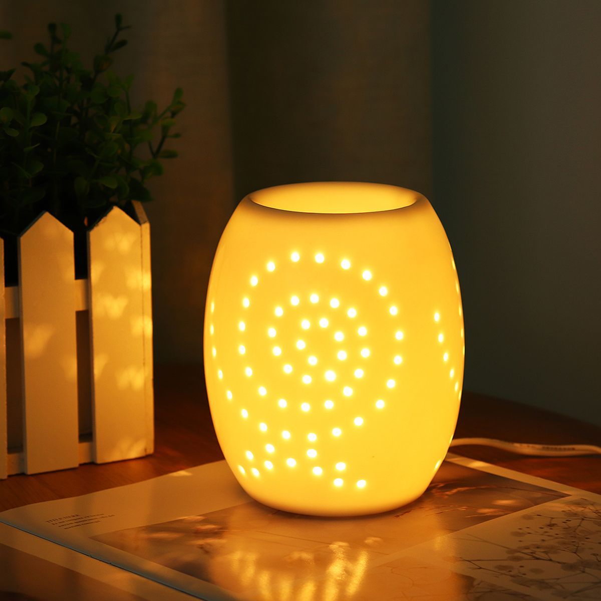 Plug-Floral-Wax-Melt-Burner-Essential-Oil-Candle-Melt-Warmer-Fragrance-Light-1764561