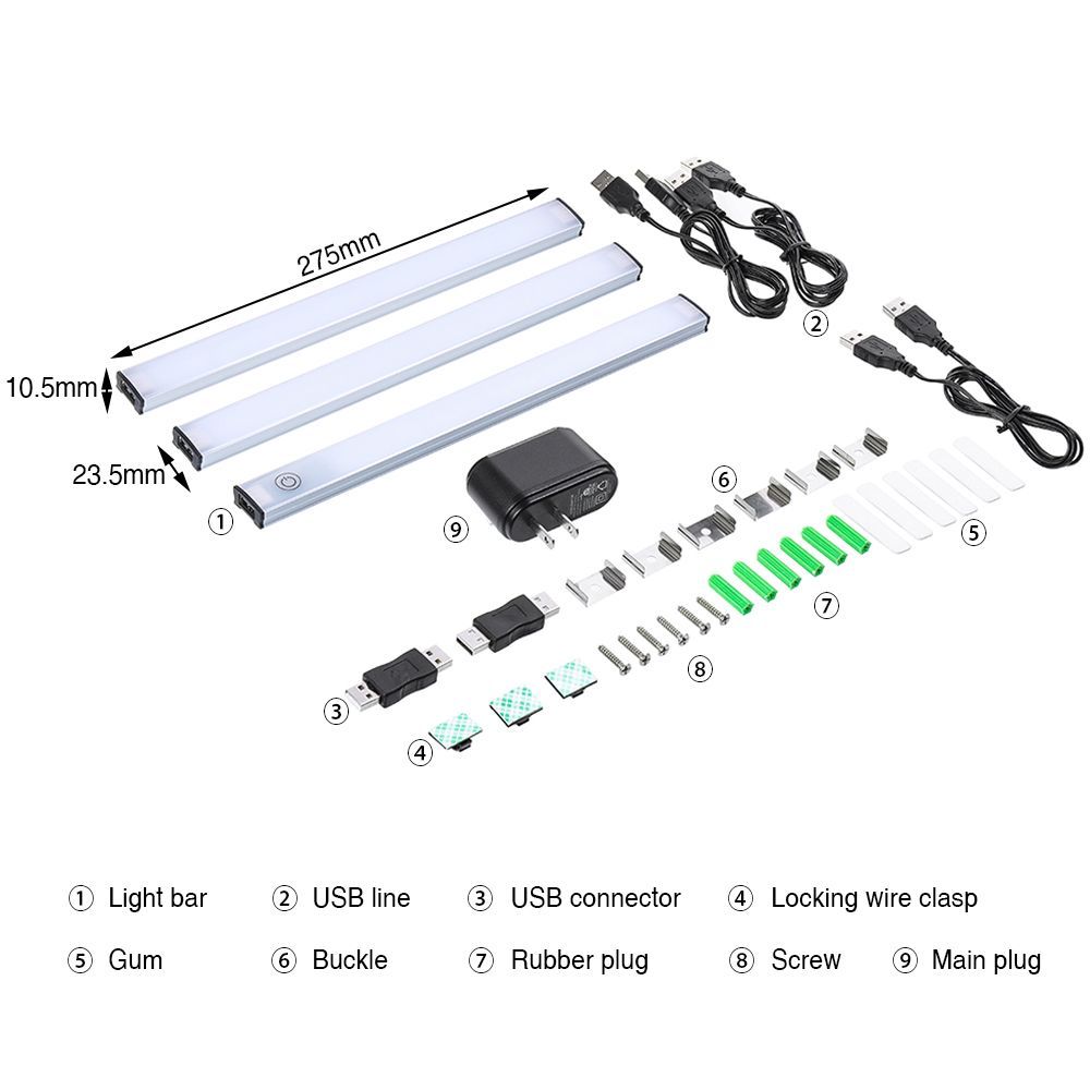 SOLMORE-3PCS-80-LED-Cabinet-Light-SMD2835-USB-Touch-Dimmable-Home-Room-Closet-Bar-Lamp-EU-Plug-1678972