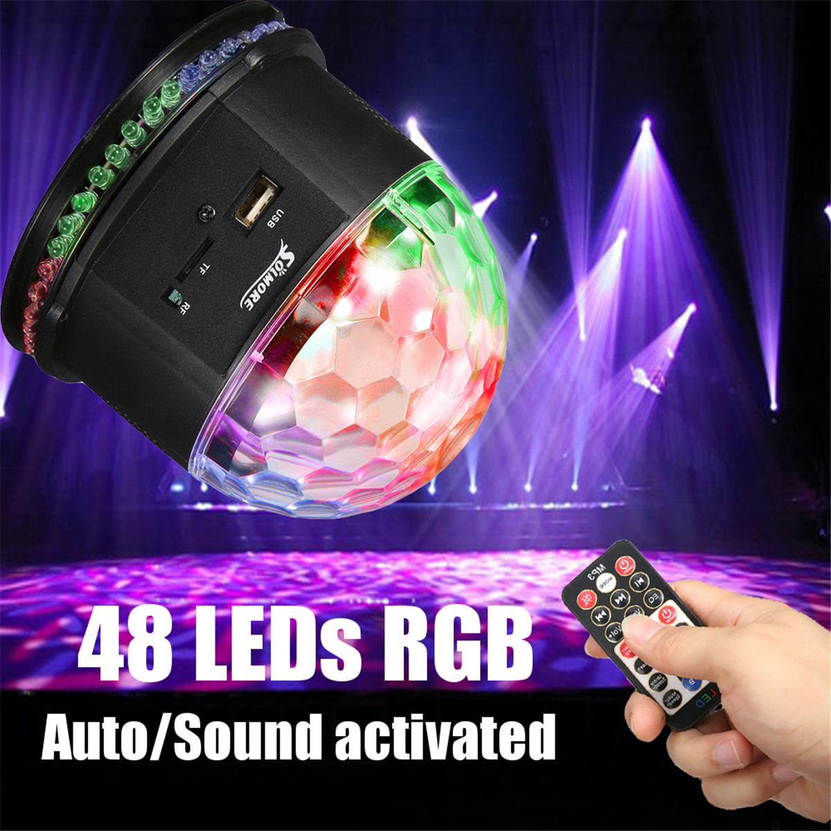 US-Plug-Remote-Sound-Activated-Control-LED-Crystal-Magic-Ball-Light-Party-KTV-1710525