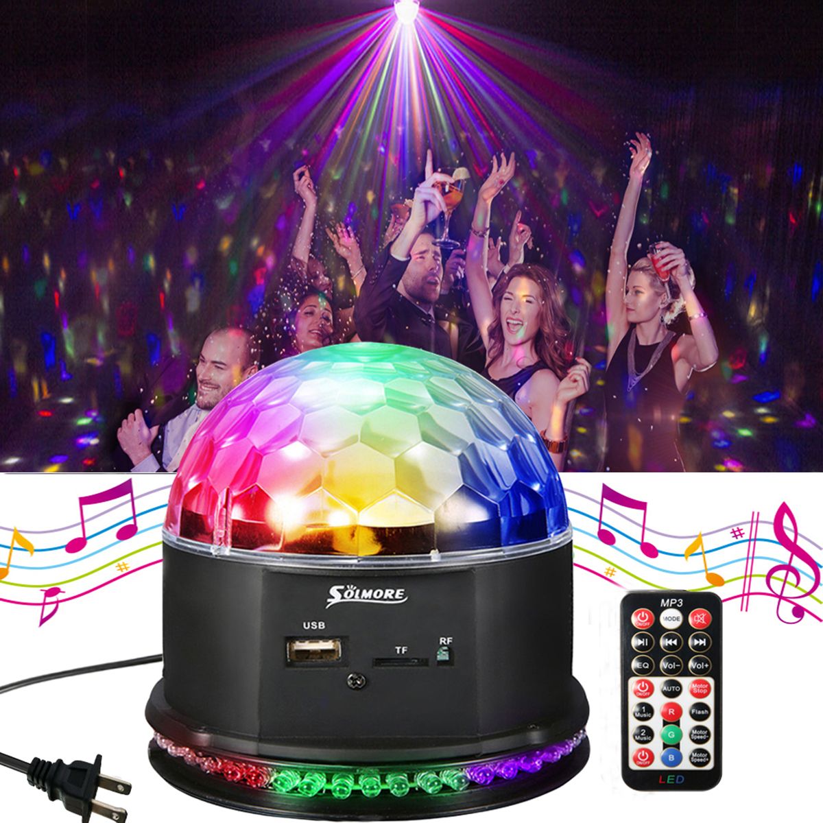 US-Plug-Remote-Sound-Activated-Control-LED-Crystal-Magic-Ball-Light-Party-KTV-1710525