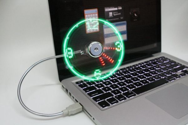 USB-Mini-Flexible-Fan-Clock-with-LED-Light-For-PC-Laptop-992178