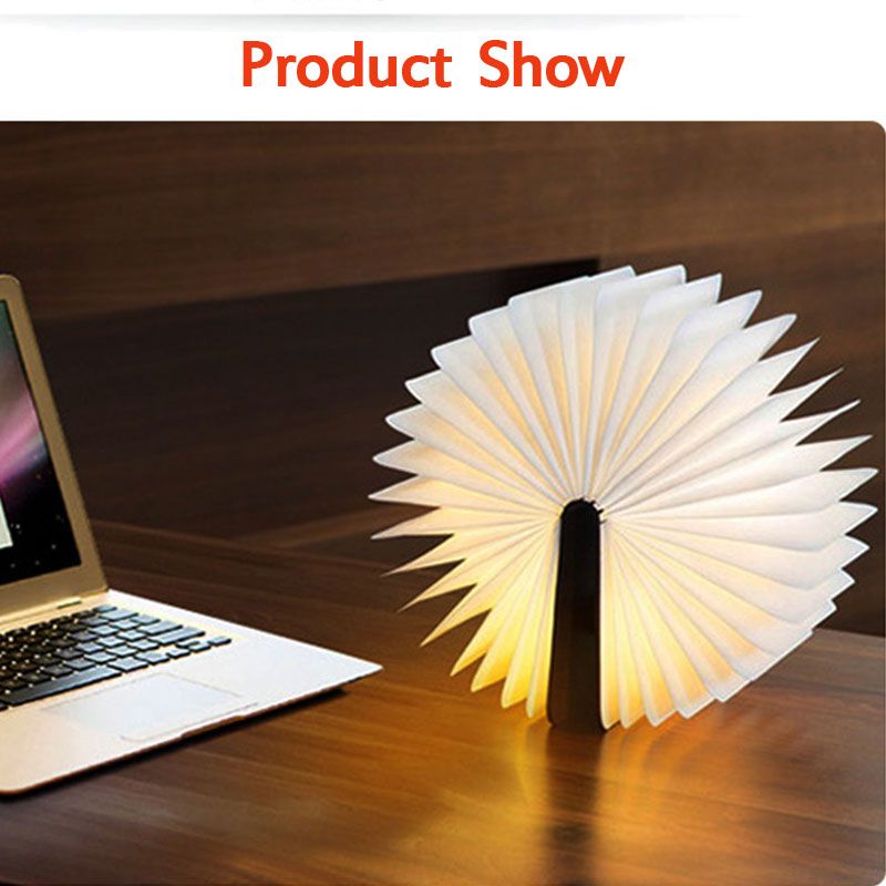 USB-Rechargeable-Wooden-Folding-LED-Night-Creative-Flip-Book-Light-Magnetic-Table-Lamp-1711078