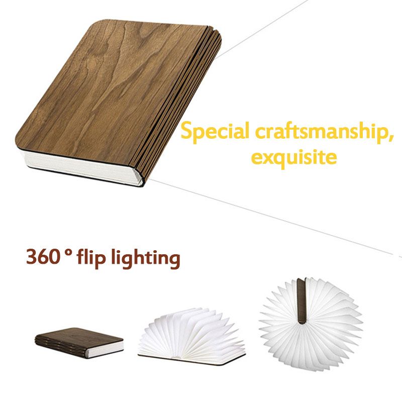 USB-Rechargeable-Wooden-Folding-LED-Night-Creative-Flip-Book-Light-Magnetic-Table-Lamp-1711078