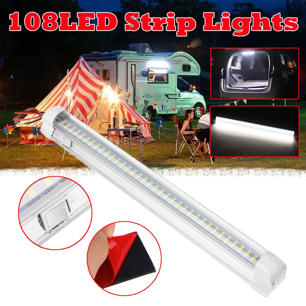 108-LED-Car-Interior-Strip-Lights-Independent-Switch-Caravan-Truck-Camper-Lamp-12V-80V-1736487