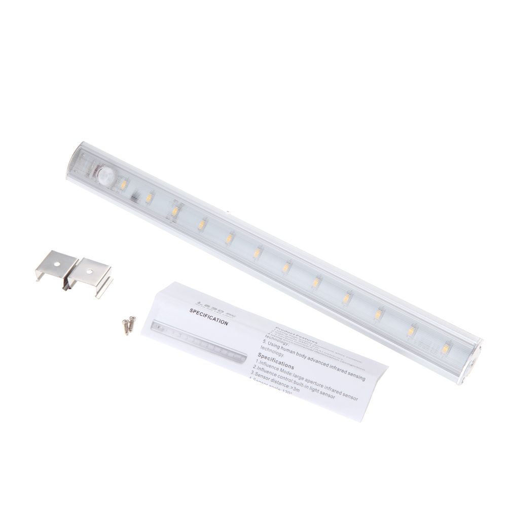 30CM-12W-PIR-Motion-Sensor-LED-Cabinet-Closet-Rigid-Light-for-Kitchen-Wardrobe-Cupboard-DC6V-1260687