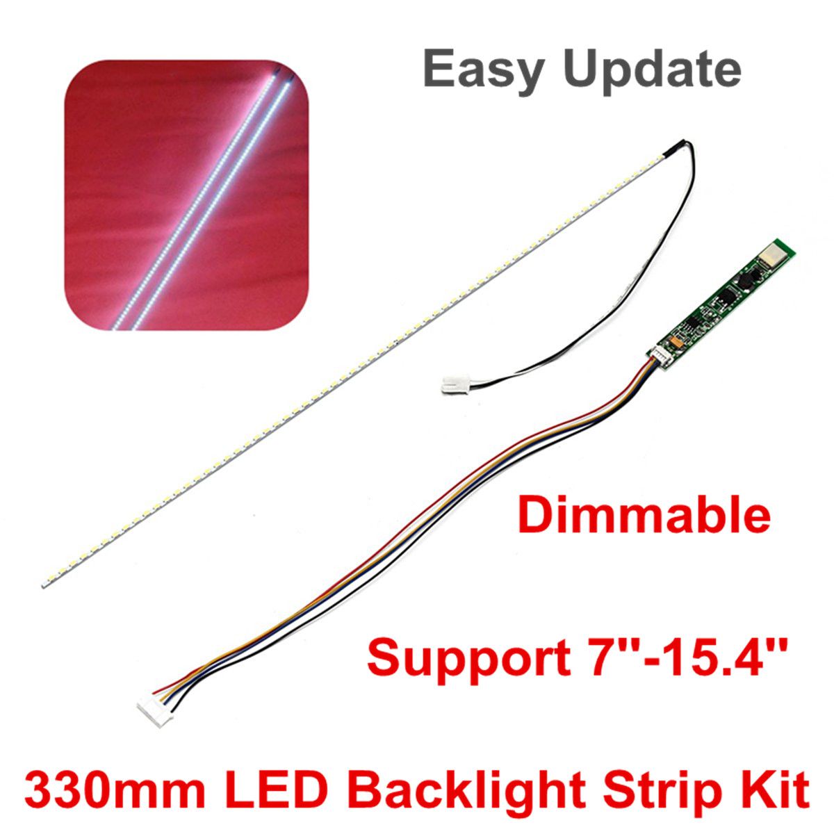 330mm-LED-Backlight-Rigid-Strip-Kit-Update-7-154-CCFL-LCD-Screen-Laptop-Monitor-DC9-25V-1327718