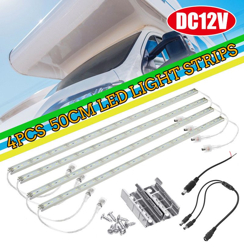 4PCS-DC12V-50CM-Cool-White-5630-LED-Rigid-Strip-Light-Bars-Camping-Caravan-Boat-Car-Waterproof-Lamp-1721821