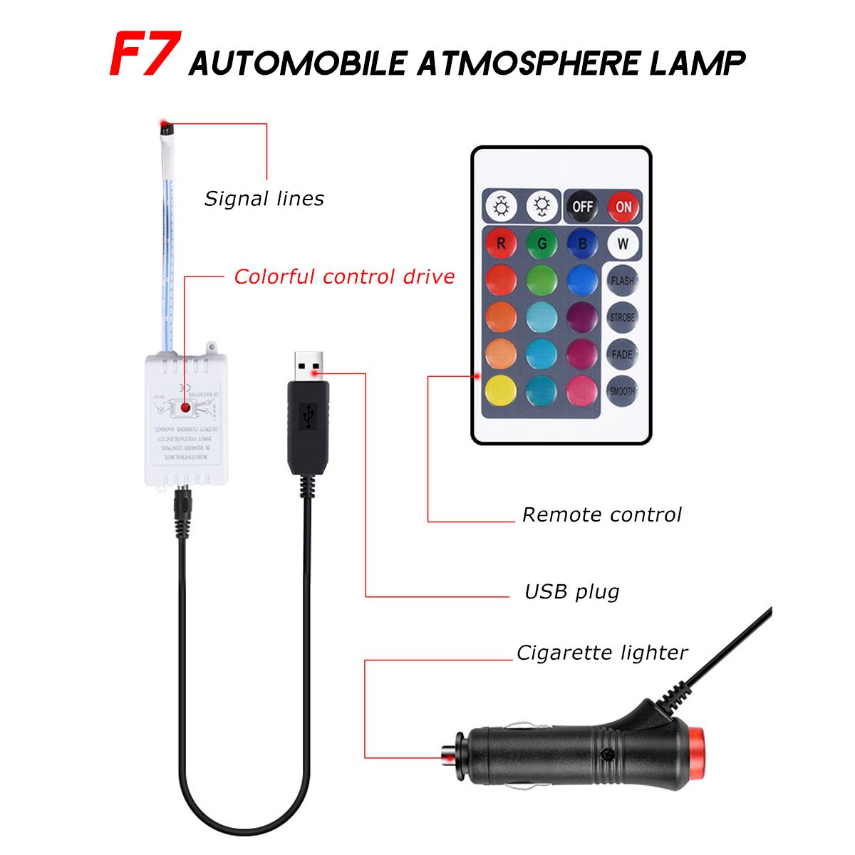 DC12V-10W-Car-Atmosphere-Light-USB-Colorful-Music-Voice-Control-LED-Rigid-Strip-Lamp--Remote-Control-1651600