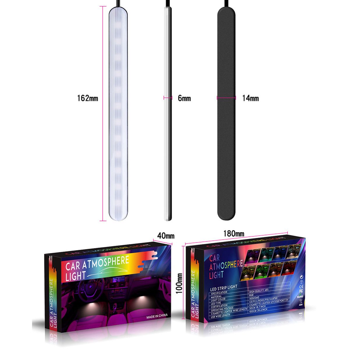 DC12V-10W-Car-Atmosphere-Light-USB-Colorful-Music-Voice-Control-LED-Rigid-Strip-Lamp--Remote-Control-1651600