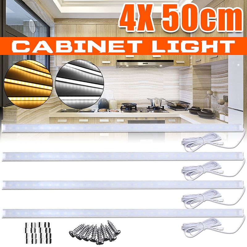 DC12V-4PCS-50CM-SMD5730-Kitchen-Under-Cabinet-Counter-LED-Rigid-Strip-Light-Showcase-Fixture-1404296