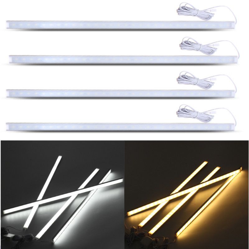 DC12V-4PCS-50CM-SMD5730-Kitchen-Under-Cabinet-Counter-LED-Rigid-Strip-Light-Showcase-Fixture-1404296