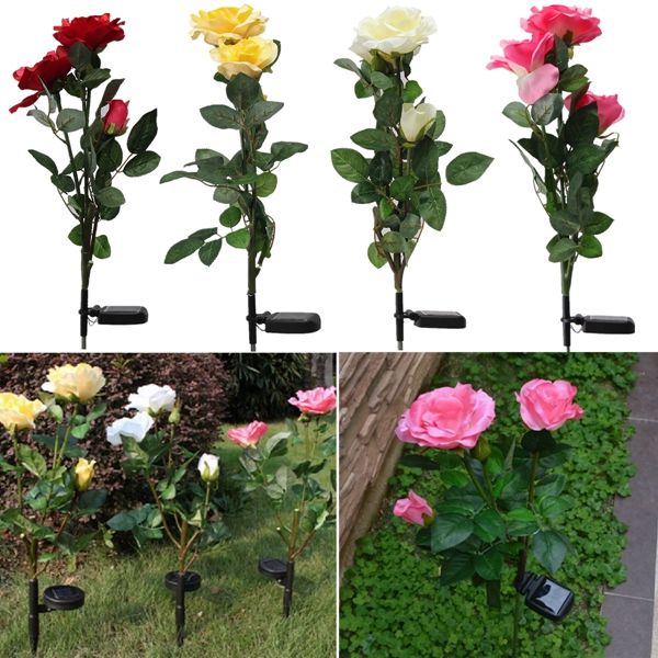 1-x-Solar-Power-3-LED-Rose-Flower-Light-Outdoor-Garden-Yard-Lawn-Decor-970781