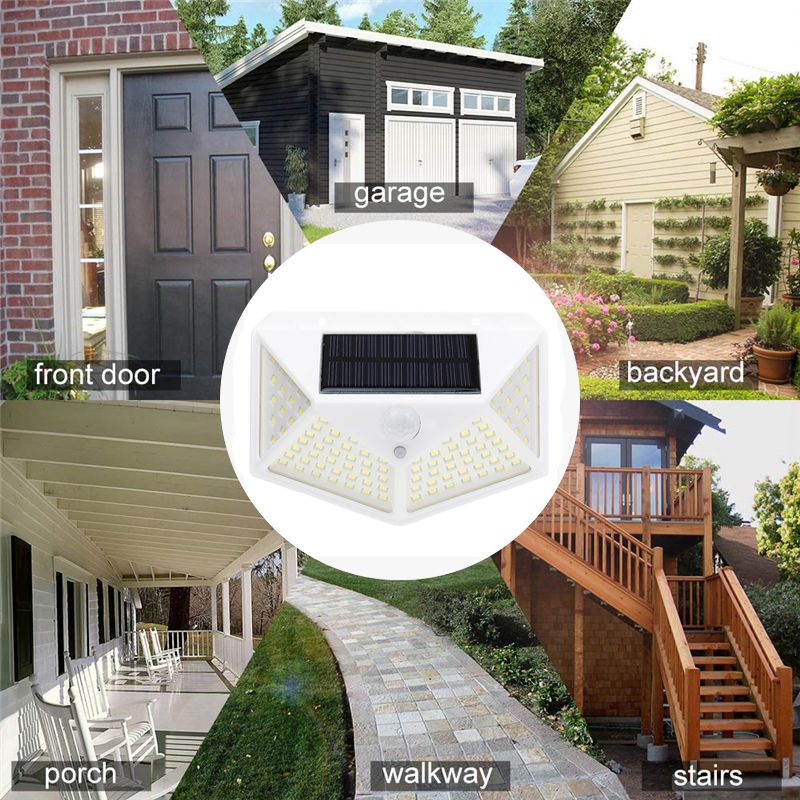 100-LED-Solar-Light-Outdoor-IP65-Waterproof-Wireless-Motion-Sensor-Lights-270degWide-AngleSecurity-W-1633570