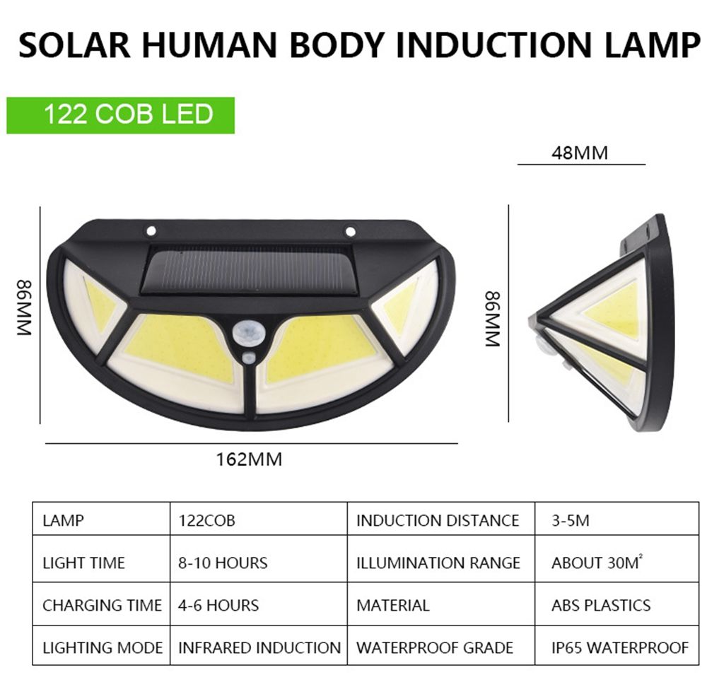102SMD122COB-Four-sided-PIR-Motion-Sensor-LED-Solar-Lamp-Waterproof-3-Modes-Garden-Wall-Lamp-1747006