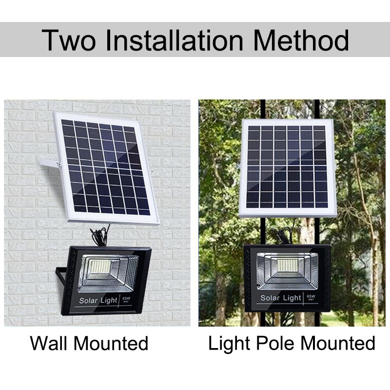 10W-25W-45W-65W-Solar-Panel-with-2-Wall-Lights-Waterproof-Remote-Control-Flood-Light-Park-Yard-Garde-1588496