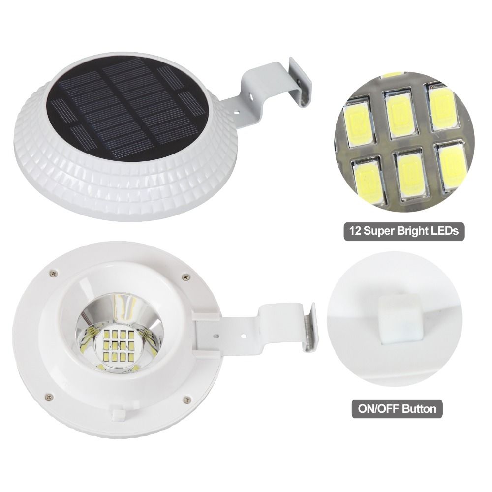 12-LEDs-Solar-Lamp-Outdoor-Trough-Fence-Lamp-Waterproof-LightMotion-Sensor-1745463