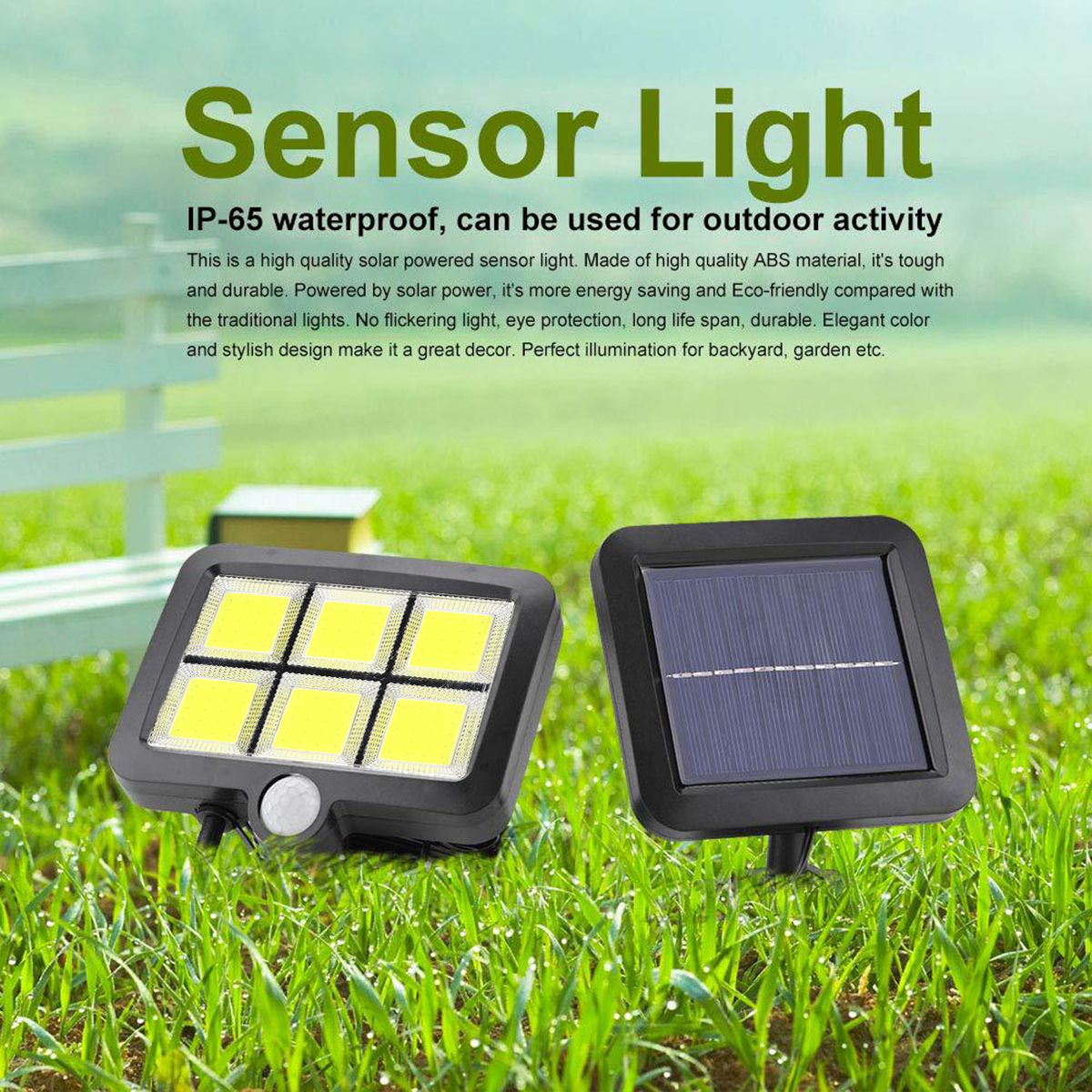120LEDs-Solar-Lamp-PIR-Motion-Sensor-Security-Outdoor-Wall-Light-Waterproof-Garden-Yard-1621529