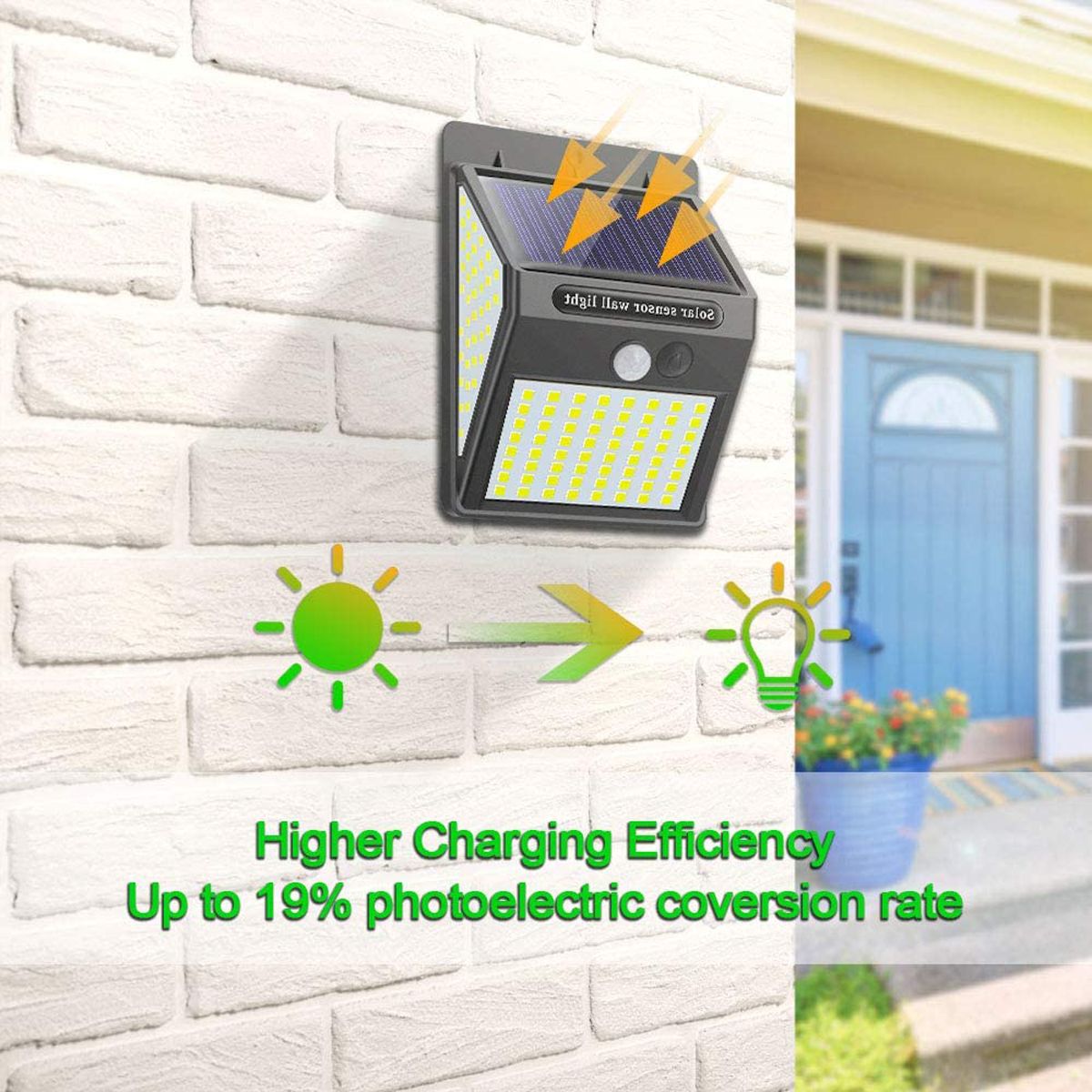 124Pcs-150-LED-Outdoor-Solar-Powered-Light-PIR-Motion-Sensor-Garden-Security-Wall-Lamp-1713458