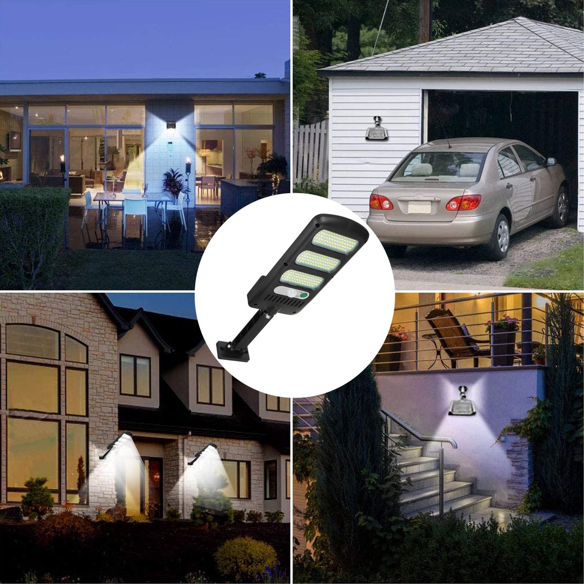 124Pcs-213-LED-Solar-Street-Wall-Light-PIR-Motion-Sensor-Dimmable-Lamp-Outdoor-Garden-1704777