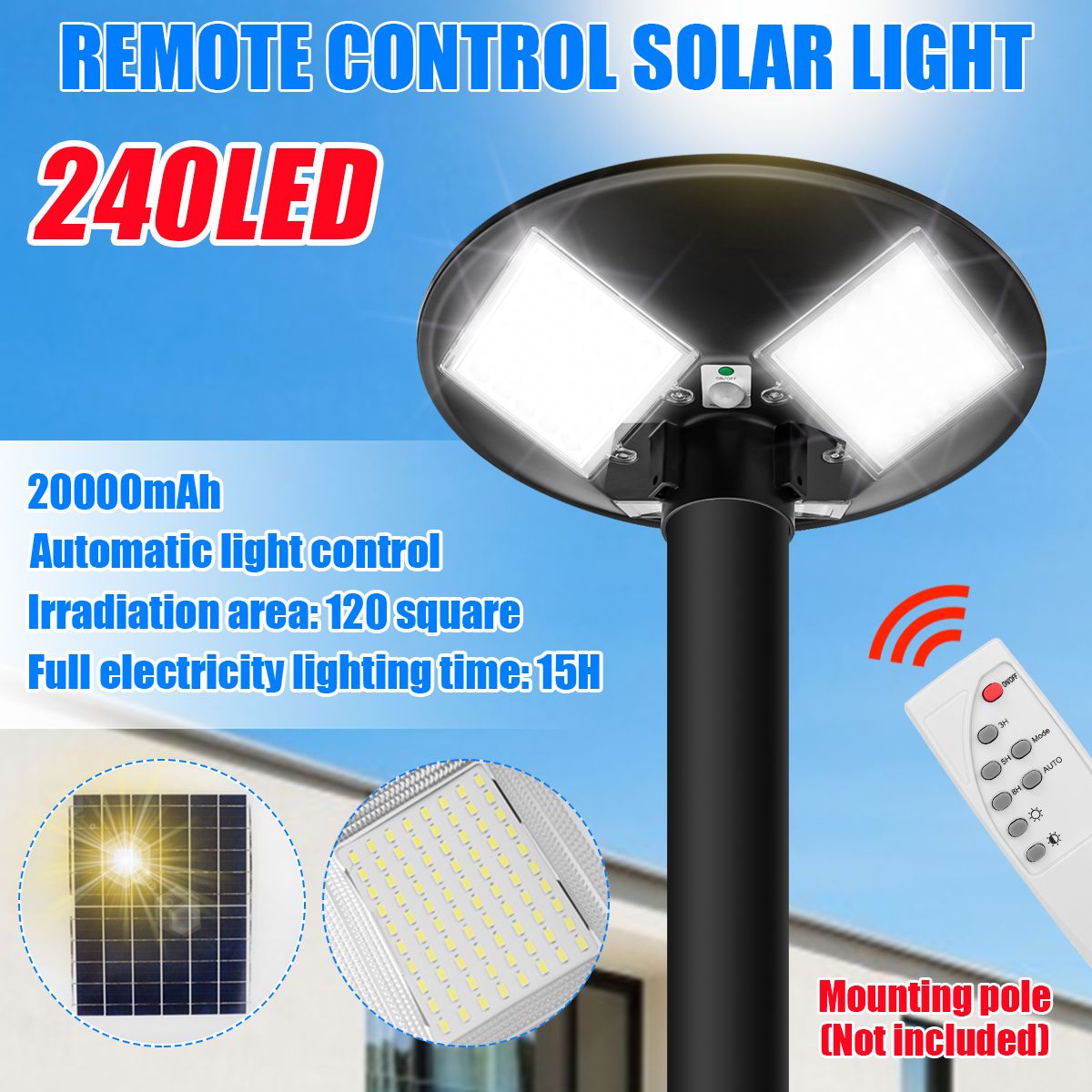 150W-240LED-Solar-Street-Light-Radar-Induction-Outdoor-Timing-Lamp--Remote-1710299