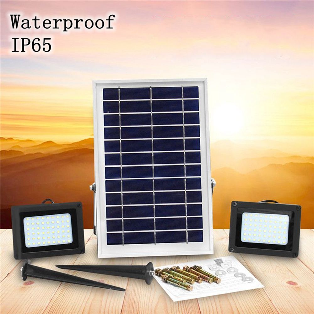 2-Pcs-5W-54-LED-Flood-Light-Waterproof-Light-Sensor-Solar-Light-1299776