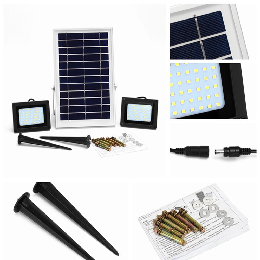 2-Pcs-5W-54-LED-Flood-Light-Waterproof-Light-Sensor-Solar-Light-1299776