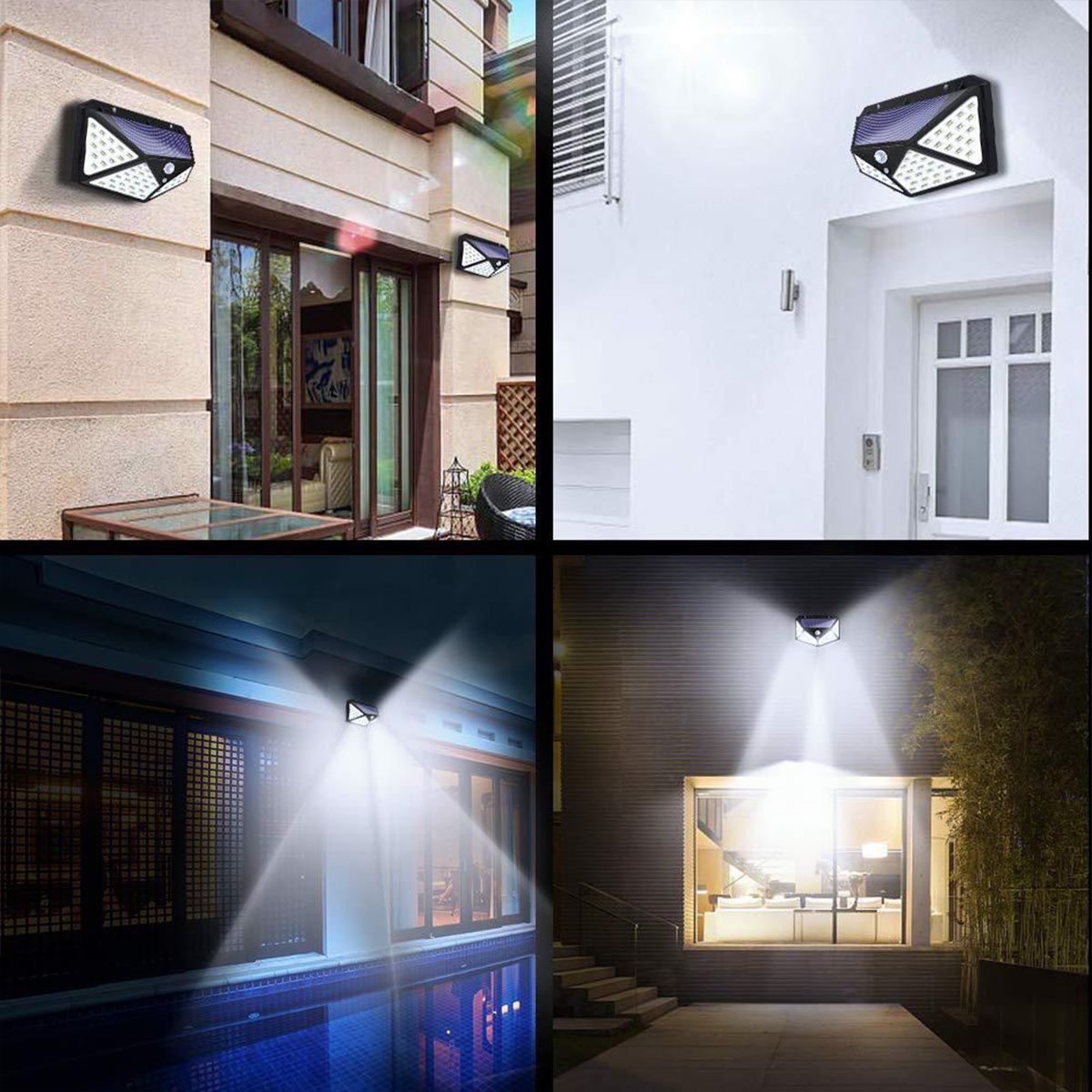 234PCS-100LED-Solar-Light-Wireless-Motion-Sensor-Waterproof-Security-Outdoor-Garden-Wall-Lamp-1728316