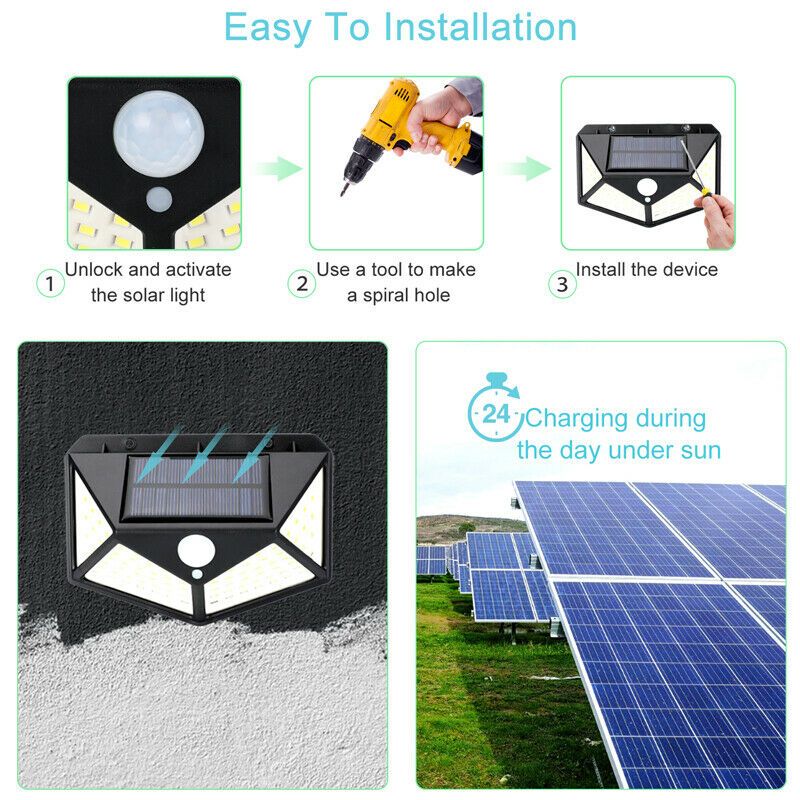 24Pcs-100-LED-Solar-Power-Waterproof-PIR-Motion-Sensor-Solar-Light-Outdoor-Garden-Lamp-1638498