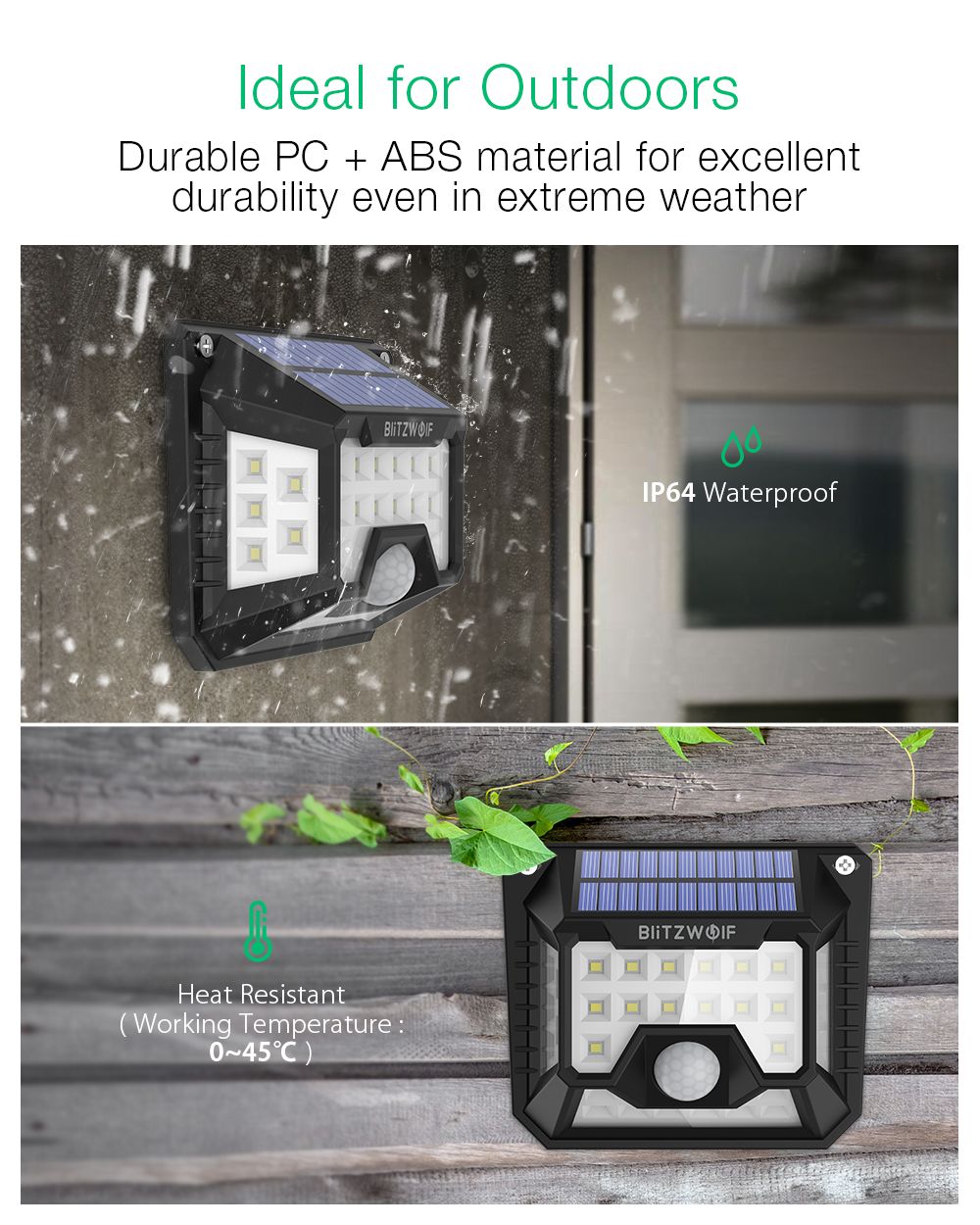 2Pcs-BlitzWolf-BW-OLT3-Outdoor-Solar-Lights-32-LED-120degPIR-Sensor-Wide-Angle-Waterproof-Wall-Light-1677319