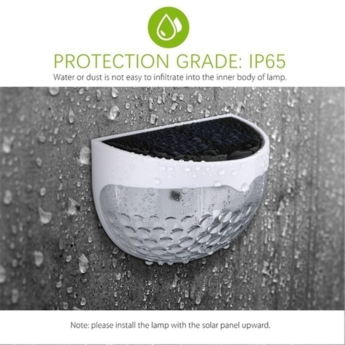2X-Waterproof-Outdoor-6-LED-Solar-Panel-Semi-Sphere-Fence-Garden-Wall-Light-1672272