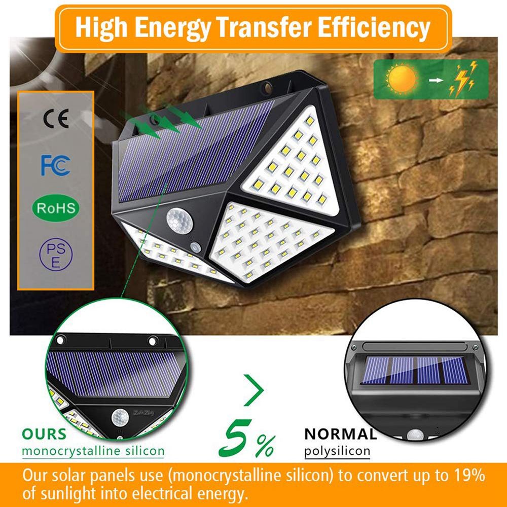 2pcs-100-LED-Solar-Powered-PIR-Motion-Sensor-Wall-Light-Outdoor-Garden-Lamp-3-Modes-1595214