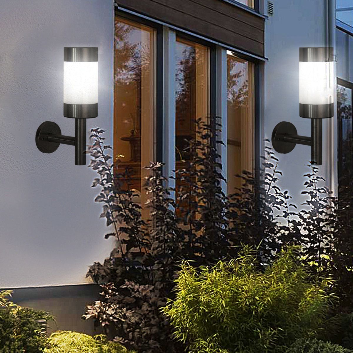 2x-Stainless-Steel-Solar-Powered-LED-Wall-Lights-Shed-Fence-Door-Outdoor-Garden-1757565