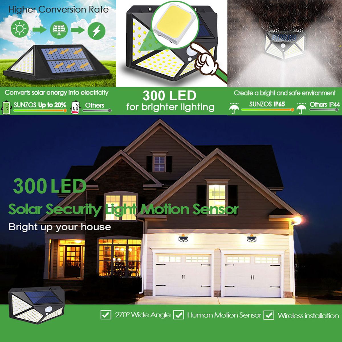 300LED-Waterproof-Solar-Light-Infrared-Motion-Sensor-Wall-Light-Outdoor-Garden-Light-1768743
