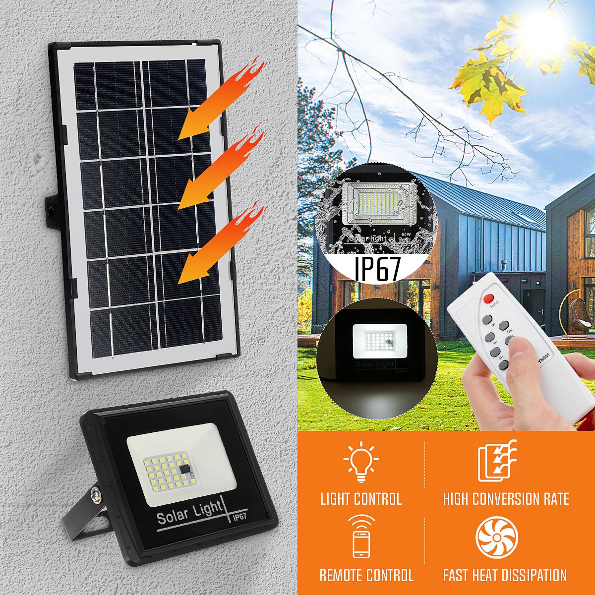 30W-27LED-Solar-Powered-Flood-Light-Outdoor-Garden-Wall-Lamp-Waterproof--Remote-1679189