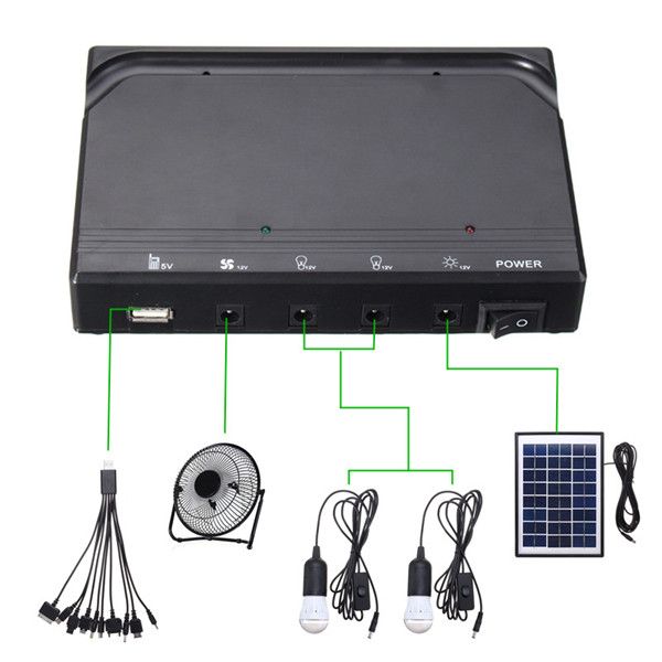 33W-Solar-Power-Panel-USB-Charging-LED-Light-with-Fan-Kit-for-Home-Outdoor-Camping-1215679