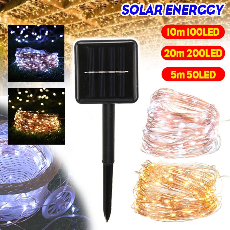 50100200LEDs-Solar-Copper-Wire-Lamp-Fairy-String-Lights-Waterproof-Outdoor-1722275