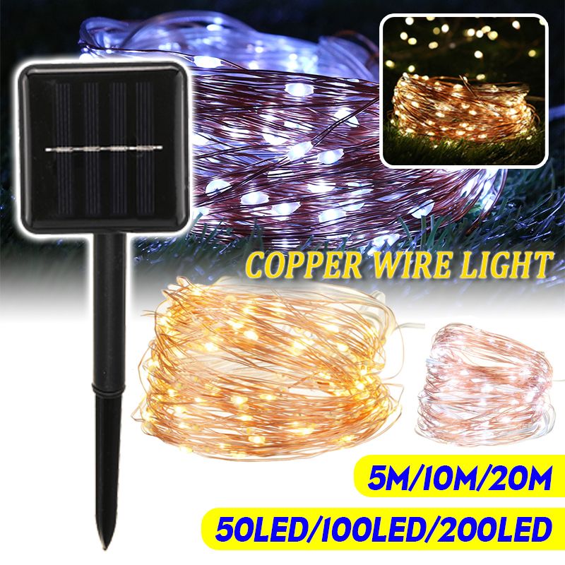 50100200LEDs-Solar-Copper-Wire-Lamp-Fairy-String-Lights-Waterproof-Outdoor-1722275