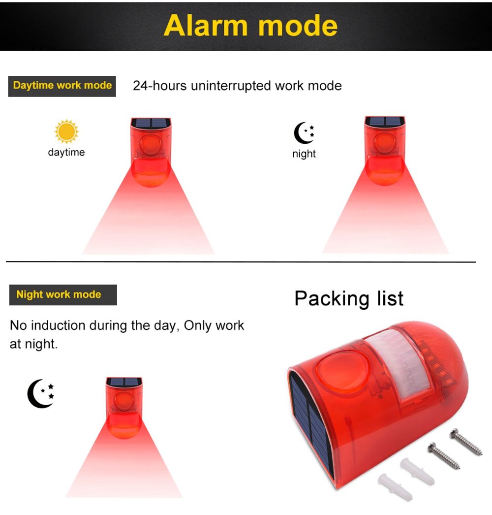 6-LED-Solar-Alarm-Red-Lamp-Motion-Sensor-Warning-Sound-Light-Waterproof-for-Garden-Factory-Warehouse-1483834