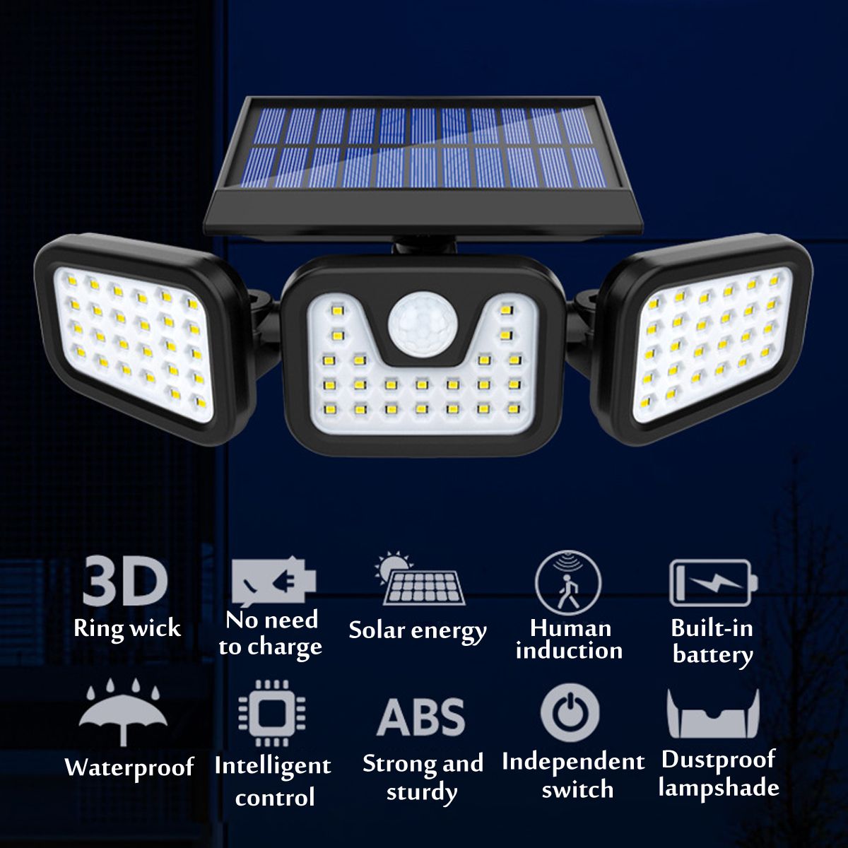 74LED100COB-Solar-Street-Wall-Light-PIR-Motion-Sensor-Waterproof-Garden-Spotlight-Lamp-1712557