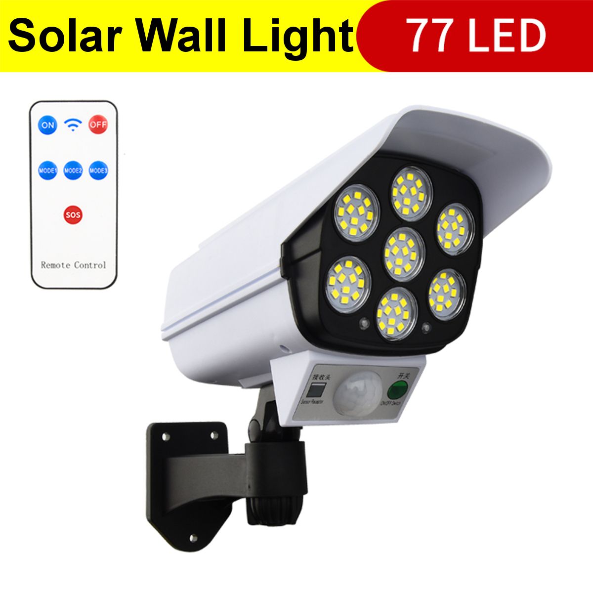 77-LED-Outdoor-Dummy-Artificial-Camera-Like-Solar-Motion-Sensor-Lights-Security-Wall-Lamp-Floodlight-1764529