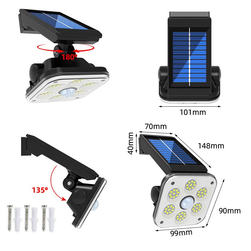 ARILUX-45SMD54SMD54COB-Solar-Light-LightMotion-Sensor-3-Modes-Security-Wall-Lamp-IP65-Waterproof-Out-1753153