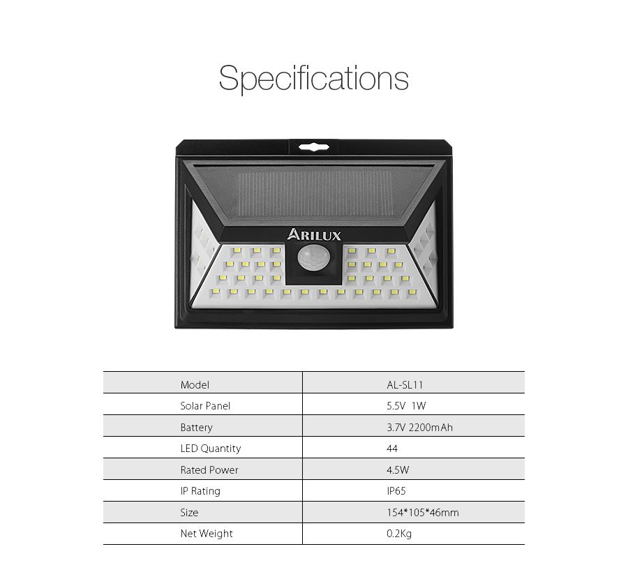 ARILUXreg-PL-SL-11-Solar-Power-44-LED-PIR-Motion-Sensor-Light-Outdoor-Wide-Angle-Waterproof-Wall-Lam-1136180