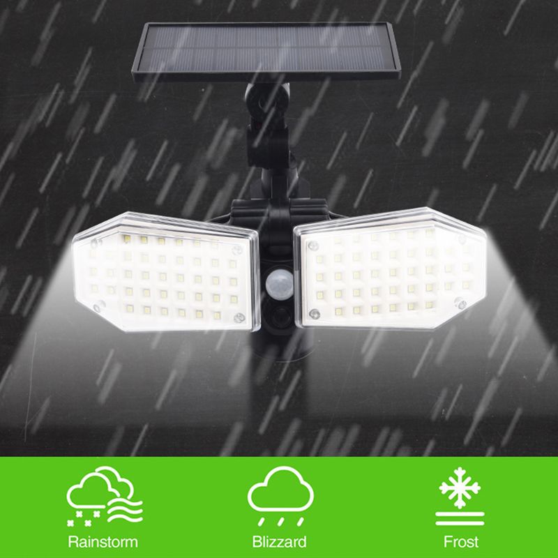 Double-Head-Motion-Sensor-LED-Solar-Light-Outdoor-Spotlight--Waterproof-Rotatable-Wall-Lamp-1678347