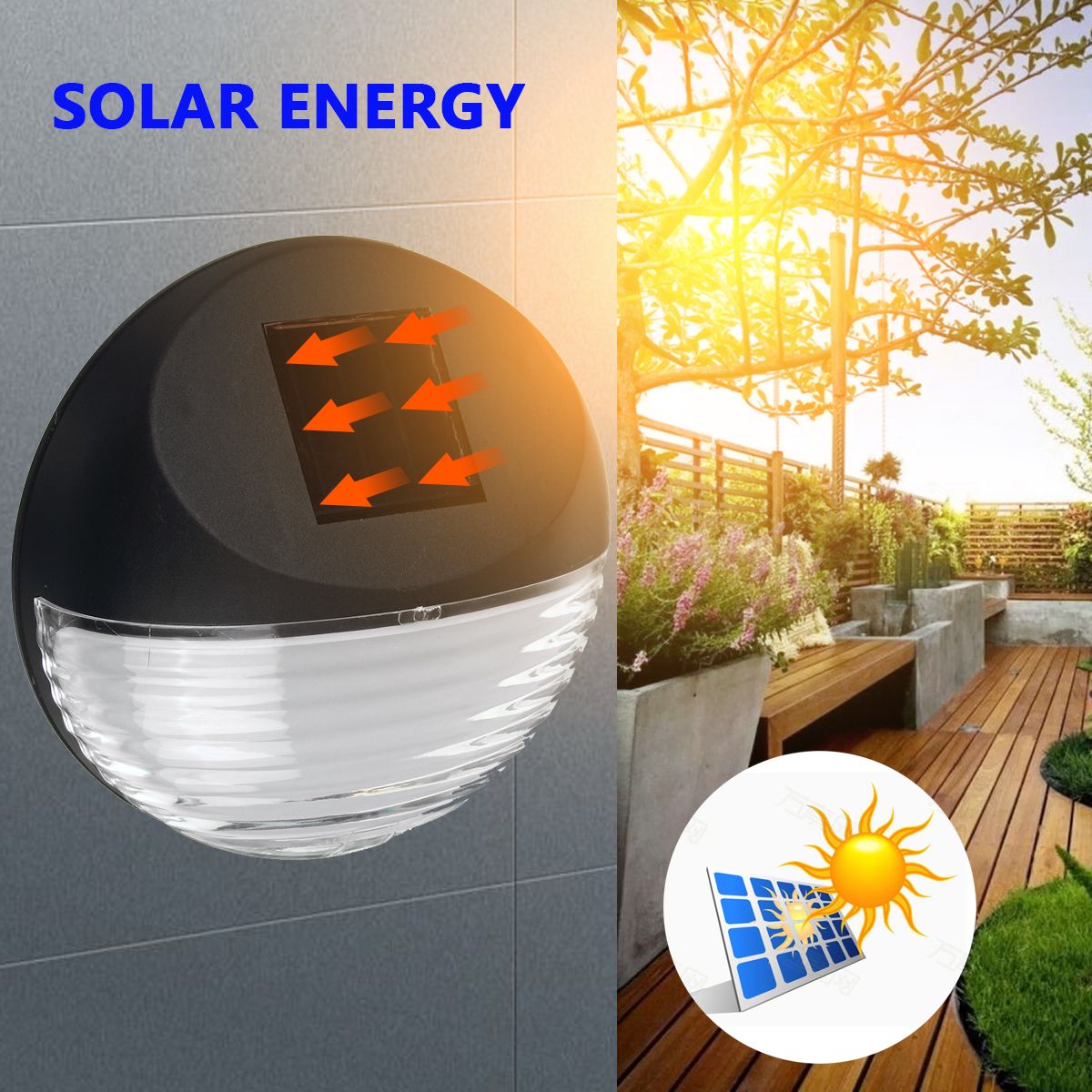 LED-Solar-Power-Garden-Fence-Lights-Wall-Light-Patio-Outdoor-Safety-Lamps-5W-1757542