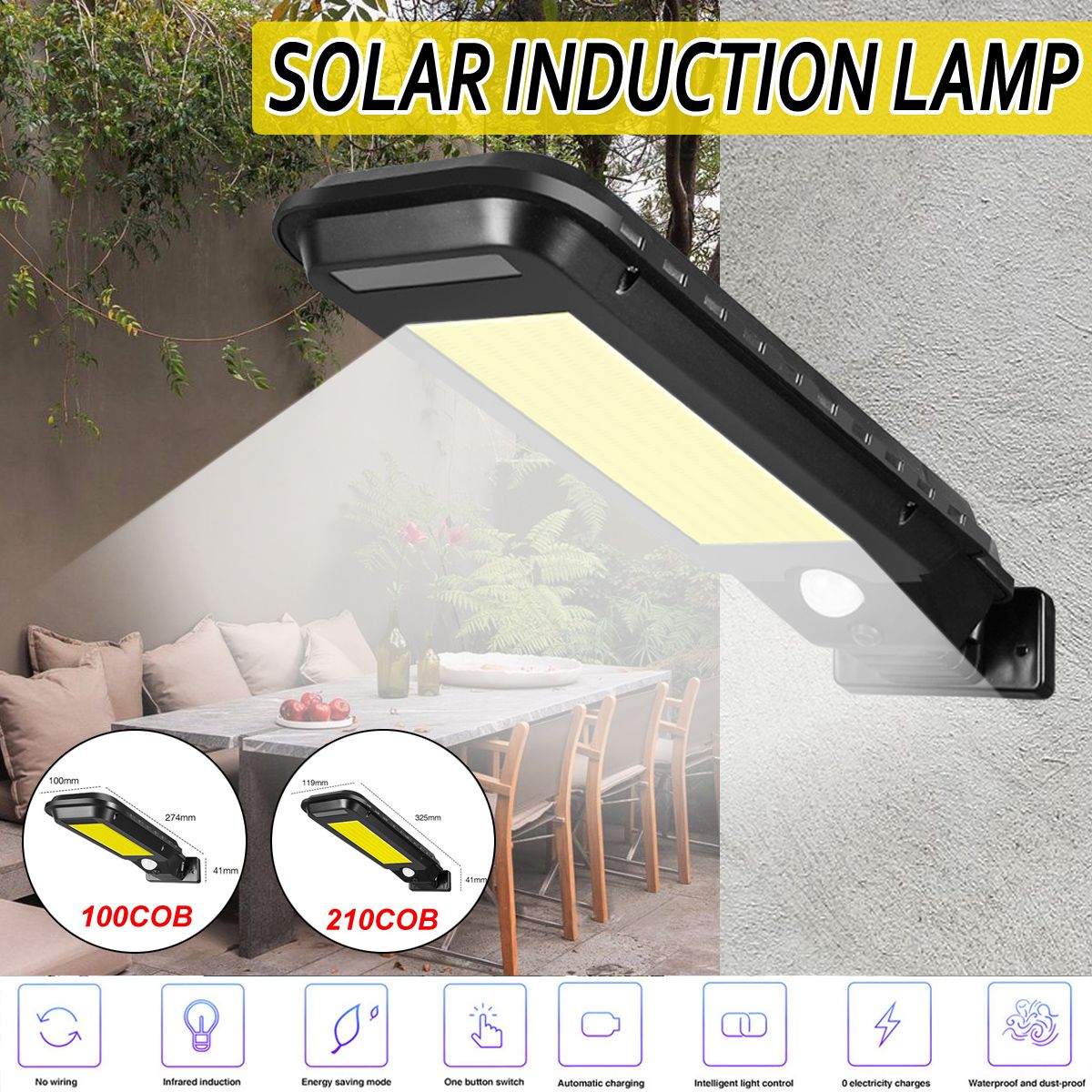 Solar-Power-100210-COB-LED-Street-Light-Outdoor-Gradent-Path-Wall-Lamp-Waterproof-1587407