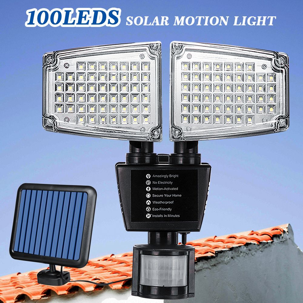 Solar-Powered-100-LED-800LM-Motion-Sensor-Light-Adjustable-Wall-Light-Waterproof-Outdoor-Garden-1357890