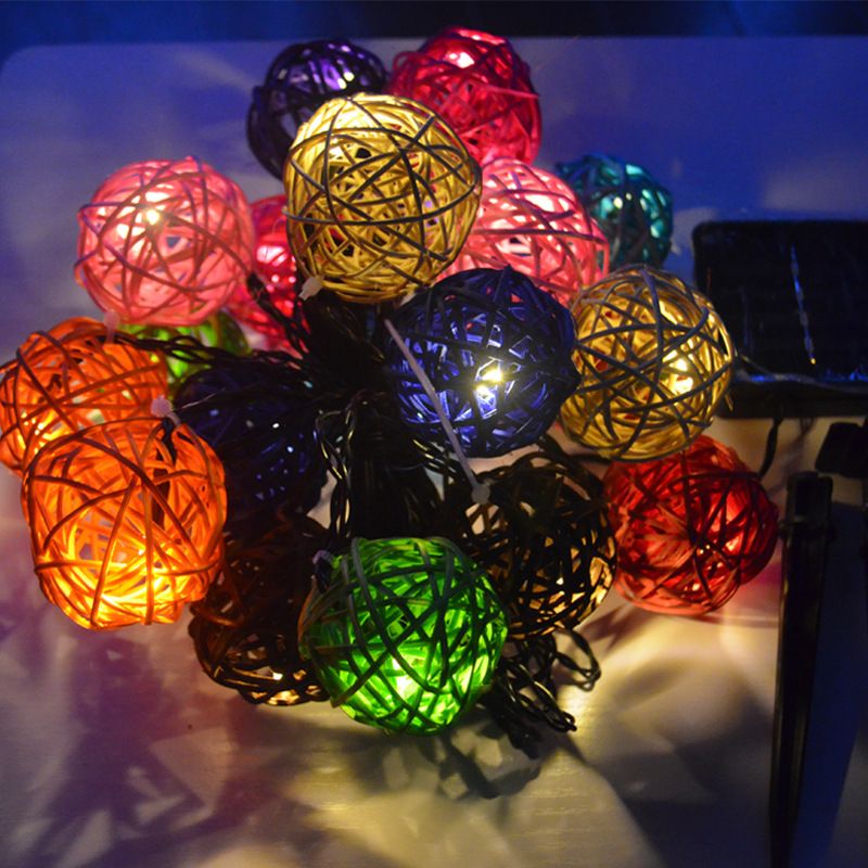 Solar-Powered-65M-30-LED-Rattan-Balls-Fairy-String-Lights-Warm-WhiteMulticolor-Christmas-Holiday-Out-1749752