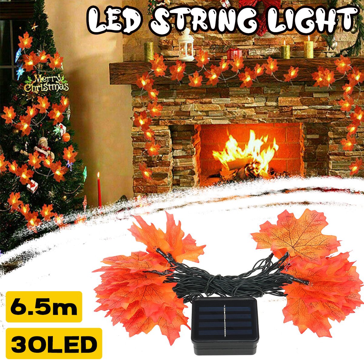 Solar-Powered-65M-30LED-Fall-Maple-Leaves-Garland-Fairy-Light-Outdoor-Garden-Lawn-Lamp-1754830