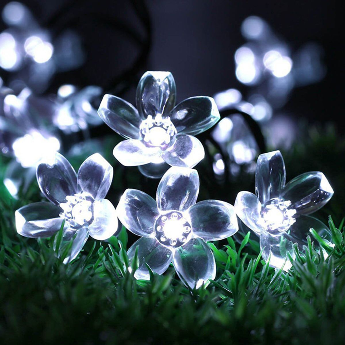 Solar-Powered-7M-LED-Sakura-Flower-String-Light-Long-Bright--Single-Mode7-Modes-Outdoor-Garden-Bloss-1633375
